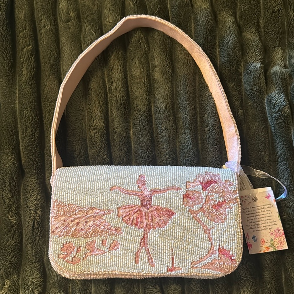 NWT viral beaded ballerina bag